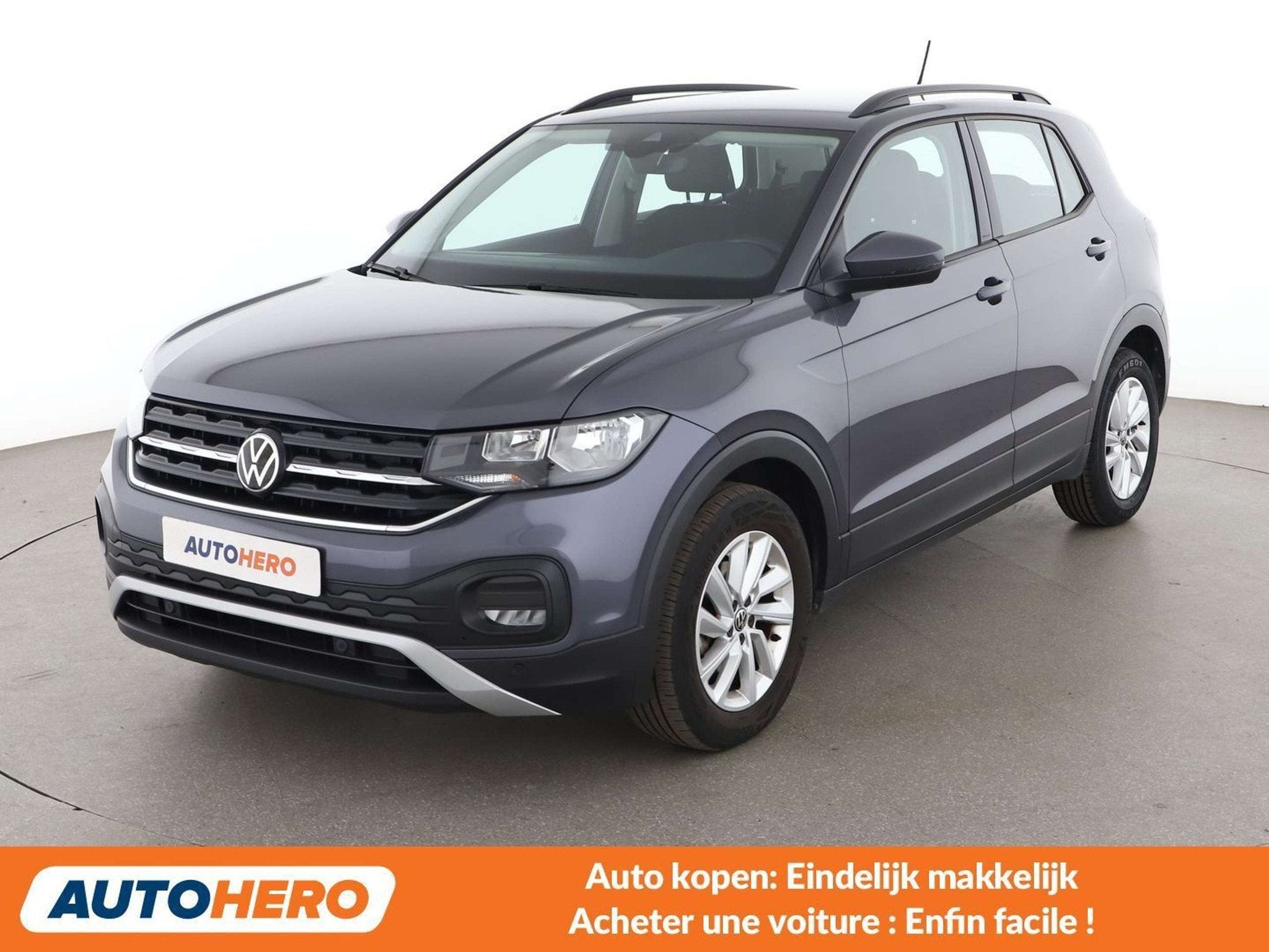 Volkswagen T-Cross 1.0 TSI Life, Autos, Argent ou Gris, Boîte manuelle, Noir, 5 places