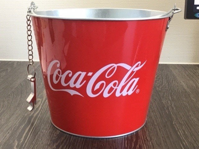 coca cola ijsemmer nieuw hoogte 20 cm, Ophalen of Verzenden, Nieuw