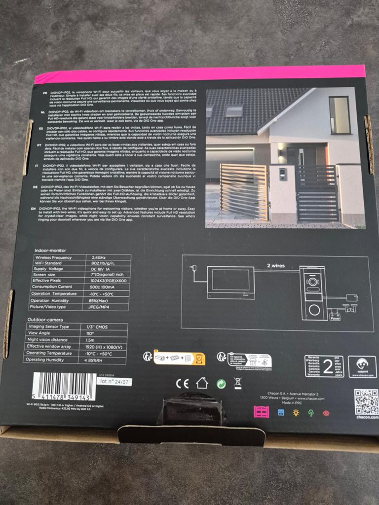 Sonnette connecter, de rue , camera,  ecran , wifi gsm, Maison & Meubles, Sonnettes, Enlèvement ou Envoi, Neuf