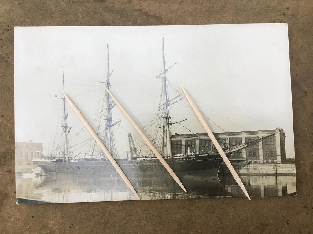 Authentieke foto Oostende 1905 schip comte De Smet De Nayer., Ophalen of Verzenden, Zo goed als nieuw, Foto