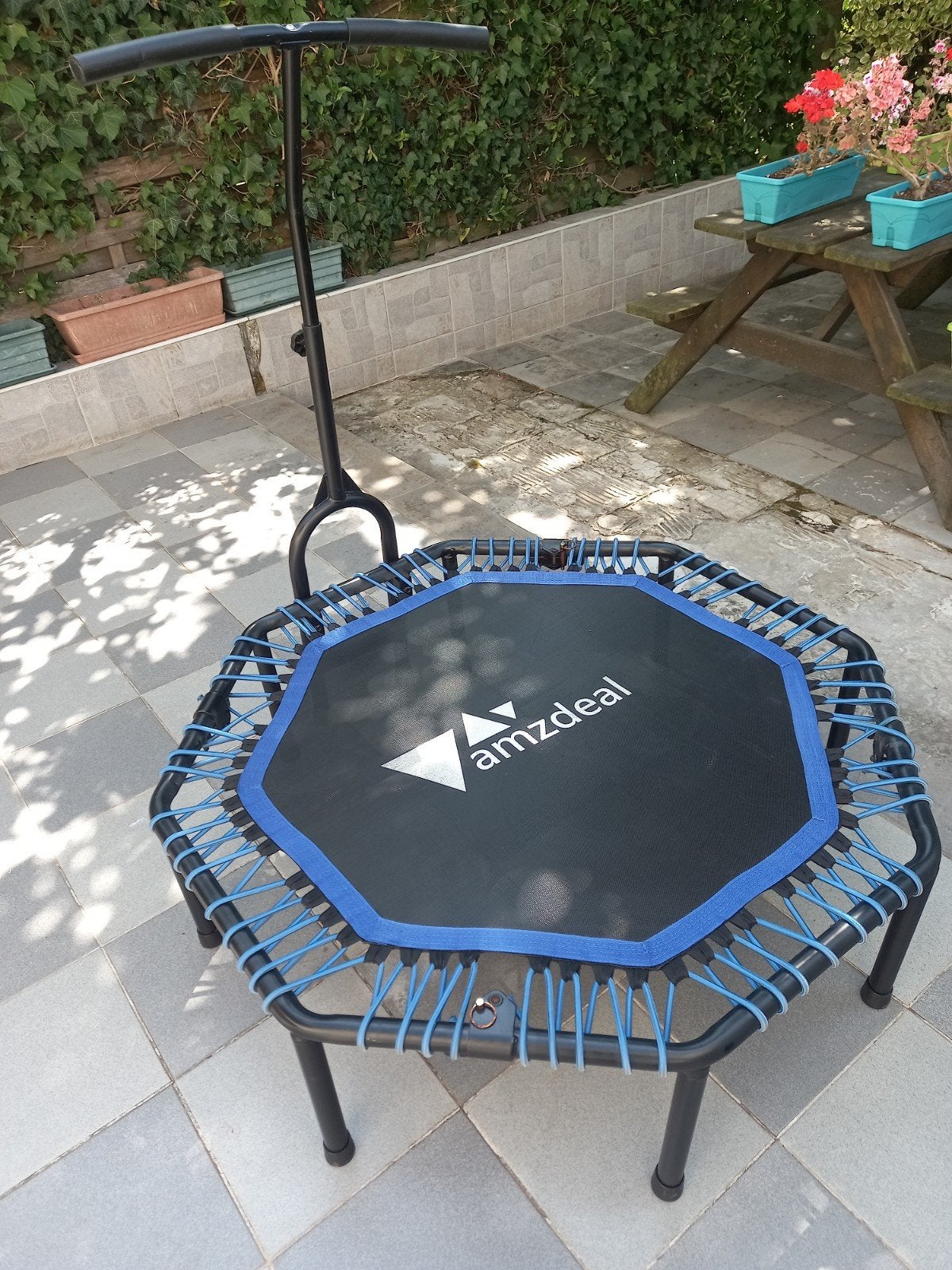 mini trampoline avec support, Enlèvement, Comme neuf