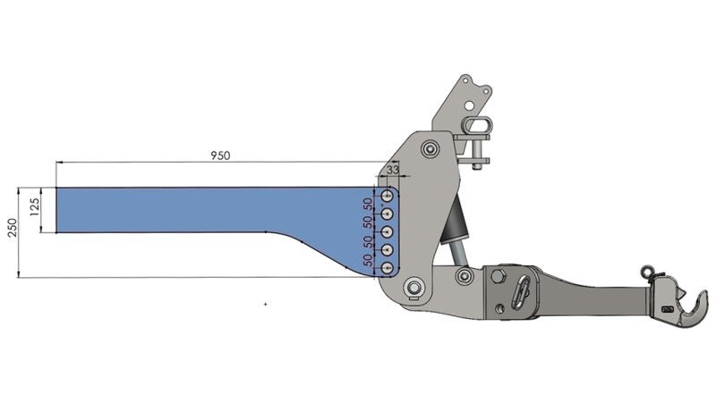 Relevage avant hydraulique universelle pour tracteur CAT2/3, Envoi