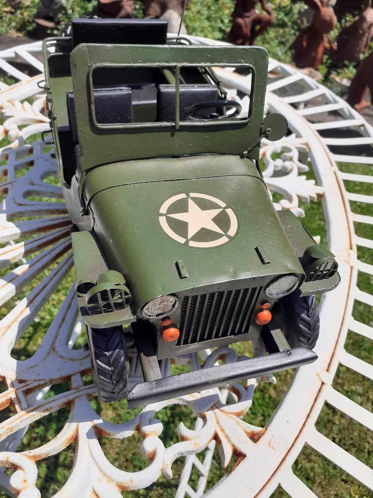 JEEP WILLYS US.ARMY ANCETRE EN METAL PEINT, Collections, Collections Autre, Enlèvement ou Envoi, Neuf
