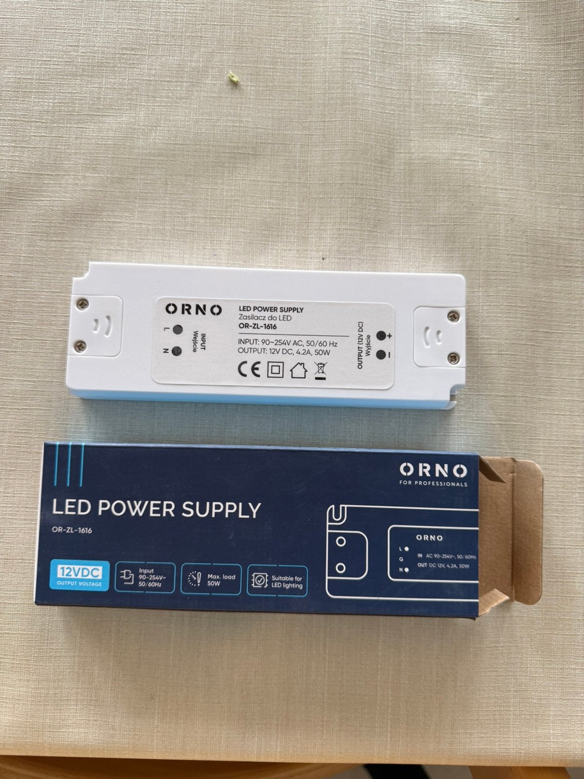 LED Transformator 12V/DC 50W, Doe-het-zelf en Bouw, Ophalen, Nieuw