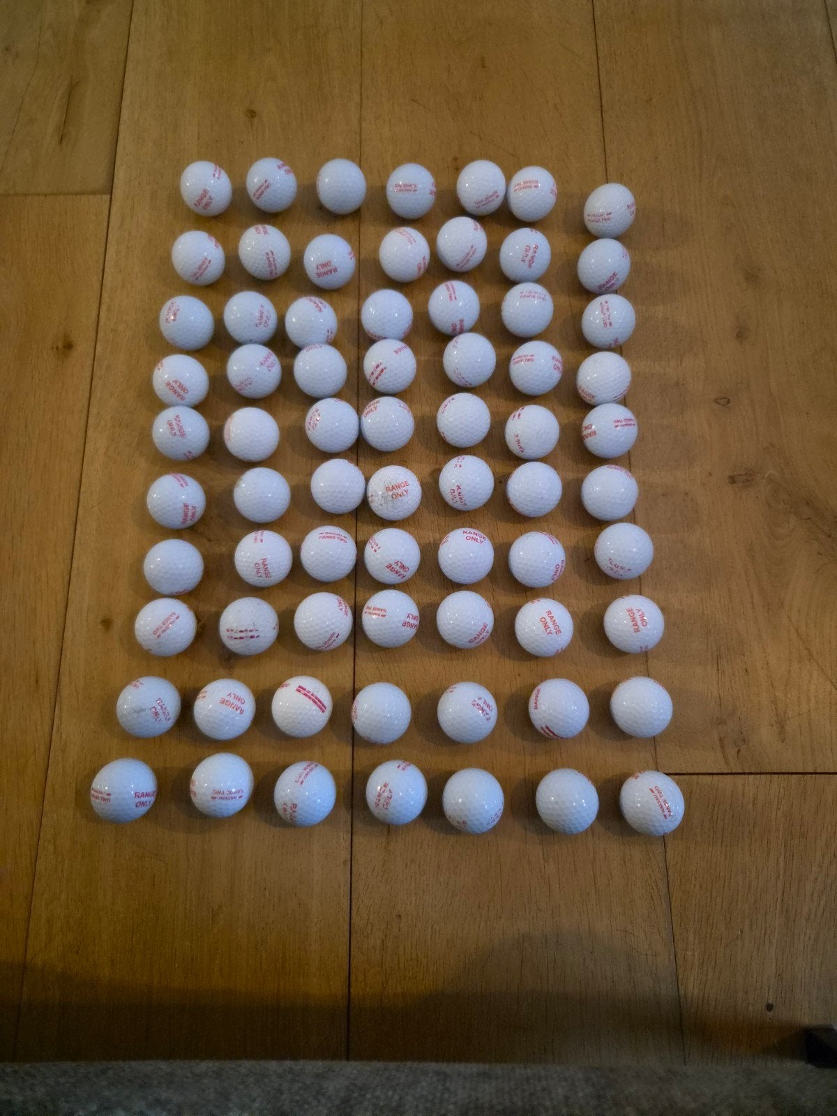 70 golfballen 'range only - range two', Ophalen, Zo goed als nieuw