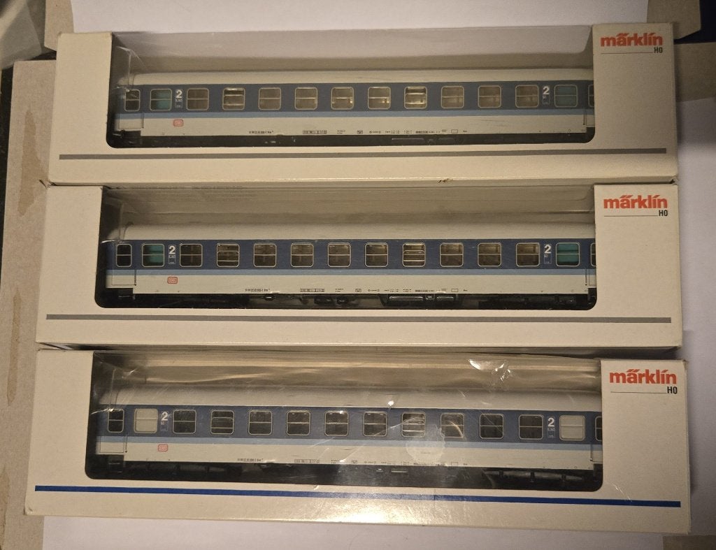 Märklin H0 – 6 voitures DB InterRegio – 3x 4027 + 3x 4032, Enlèvement ou Envoi, Comme neuf, Set de Trains, Märklin