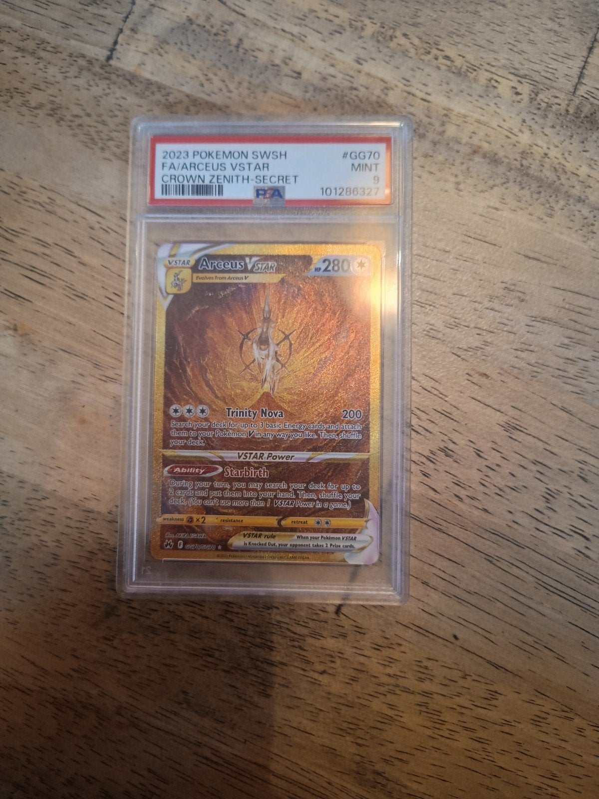 Arceus VStar PSA 9 ( crack= background ), Ophalen