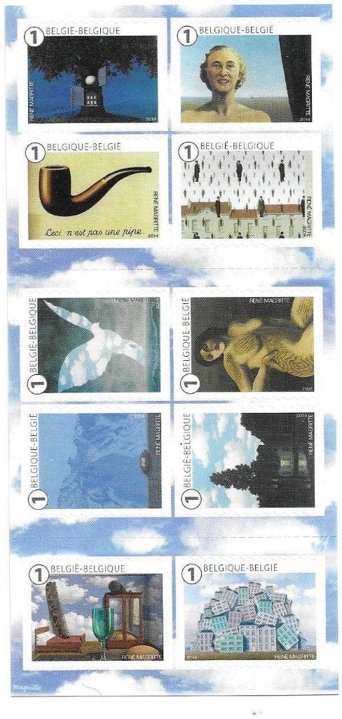 Belgische postzegels  -  boekje 146 Magritte + HK, Verzenden, Postfris