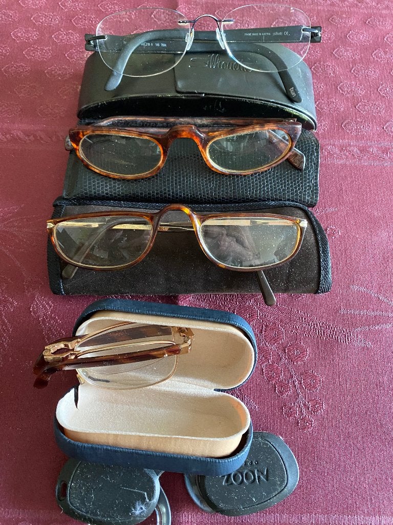 Lot de 5 paires de lunettes : occasion, Autres marques, Enlèvement ou Envoi, Autres couleurs, Utilisé