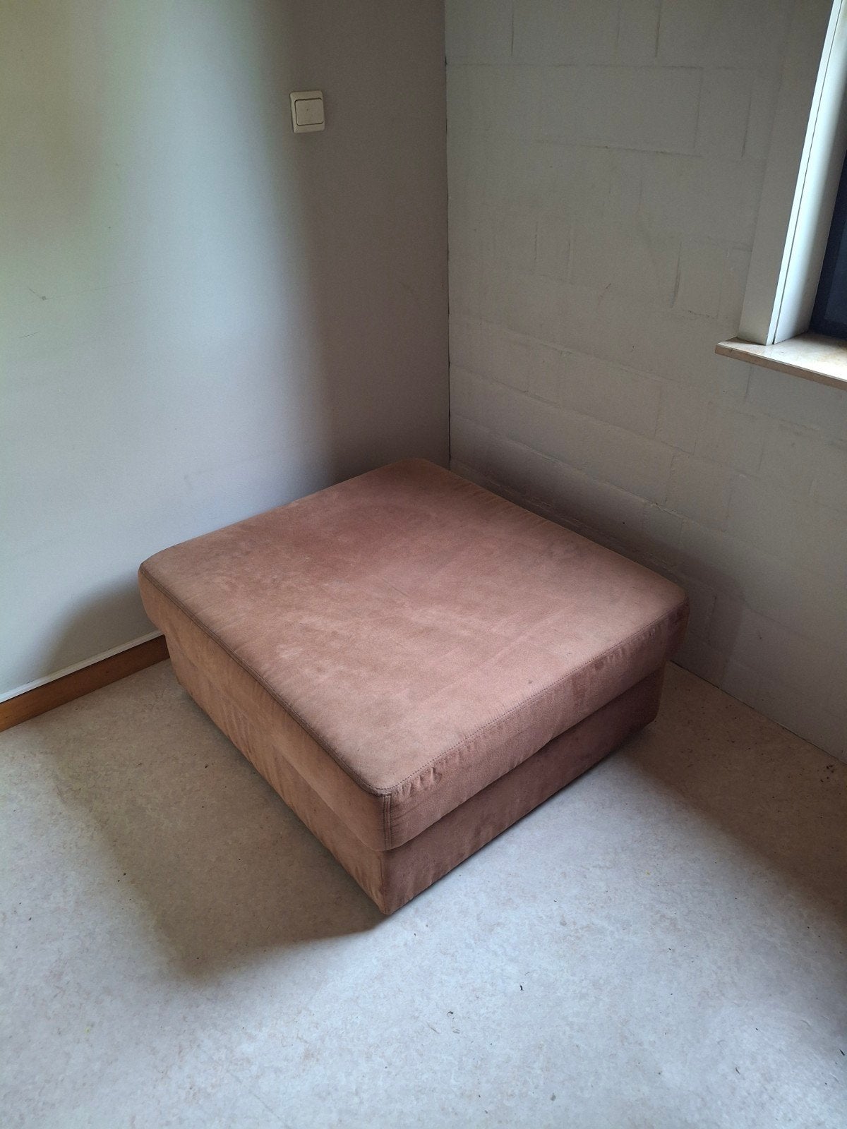 poef te koop, Huis en Inrichting, Ophalen, Gebruikt, Stof, Minder dan 150 cm