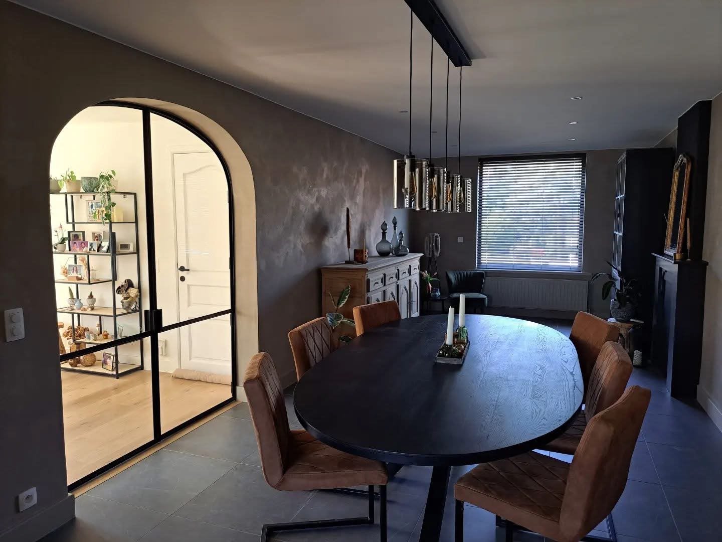 Zwarte eettafel 2,5m, Ophalen