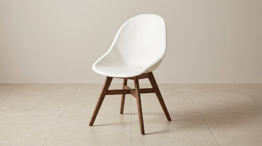 2 sièges baquets blancs IKEA FANBYN, Maison & Meubles, Chaises, Utilisé, Deux, Synthétique, Blanc, Enlèvement