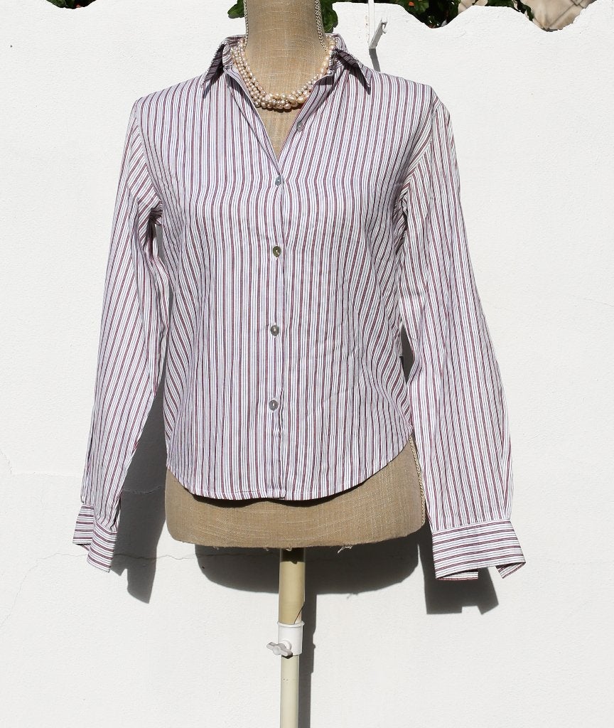La Gaviotta 38 gevoerd hemd - vintage, Kleding | Dames, La Gaviotta, Ophalen of Verzenden, Zo goed als nieuw, Maat 38/40 (M)