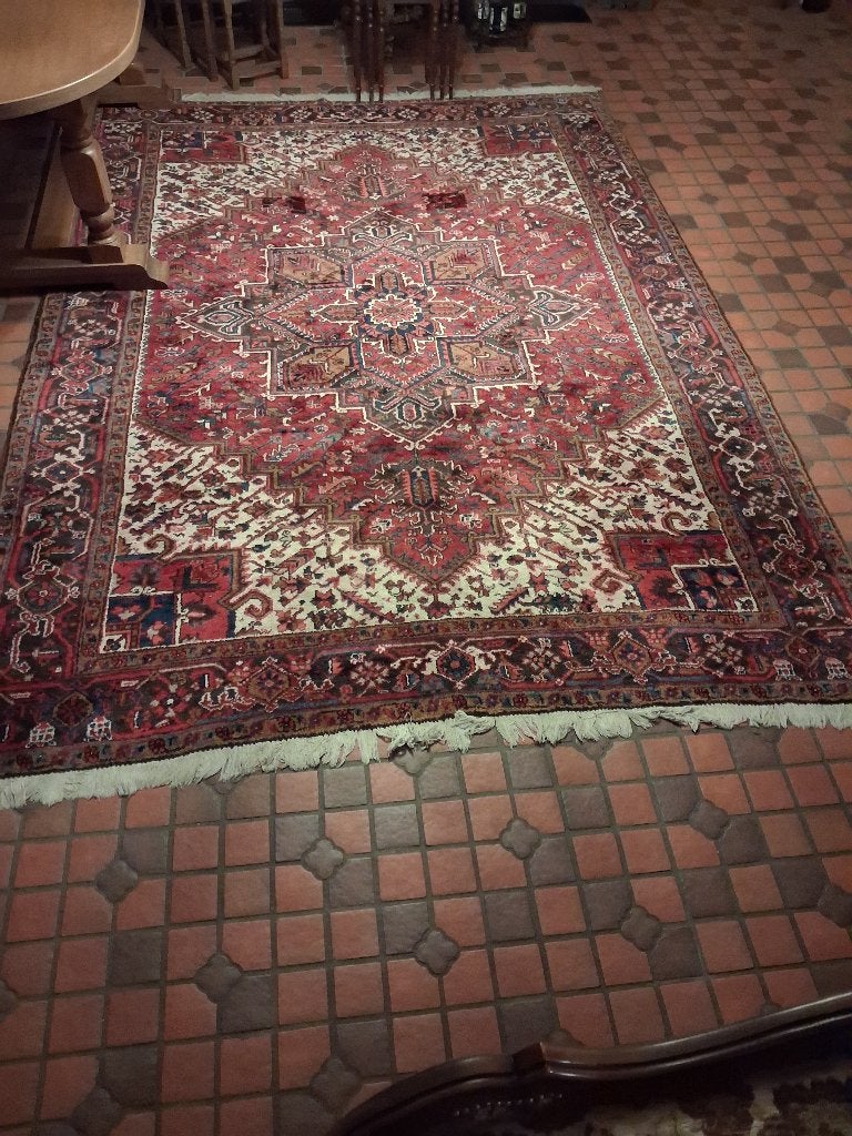 GERESERVEERD! Groot Oosters tapijt met franjes, Antiek en Kunst, Ophalen