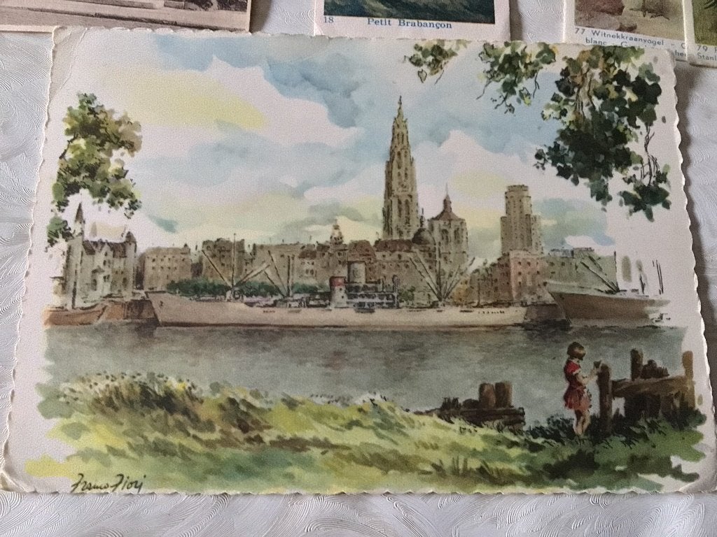 Ancienne carte postale, patrimoine du port d'Anvers, Enlèvement ou Envoi, Anvers
