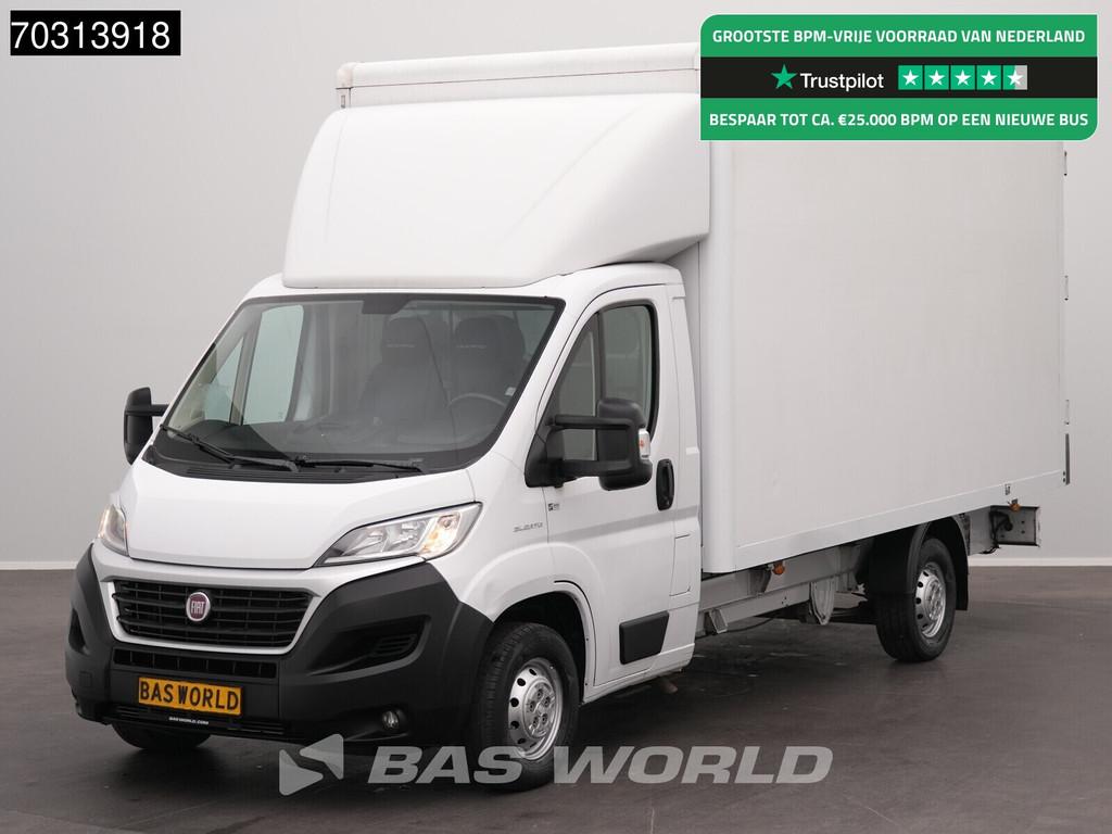 Fiat Ducato 150pk Bakwagen Achterdeuren Euro6 Navi Airco Cru, Auto's, Stof, Gebruikt, 2500 kg, Wit
