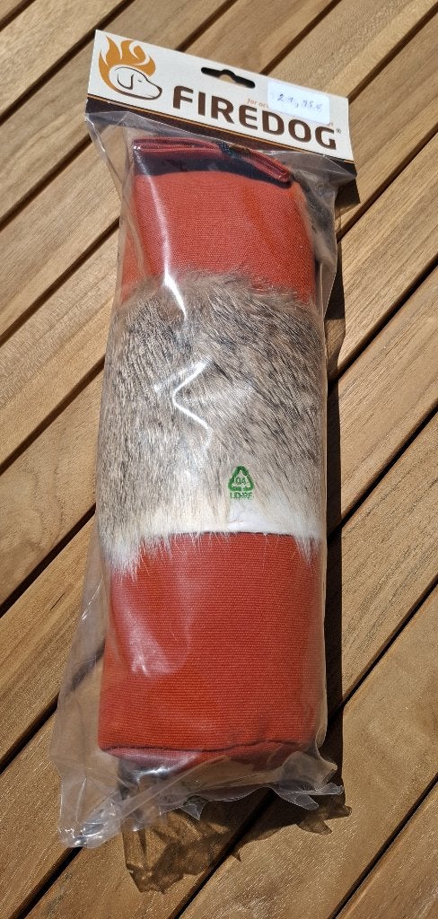 Firedog Standard dummy oranje met konijnenpels.1000gr, Dieren en Toebehoren, Ophalen of Verzenden, Nieuw
