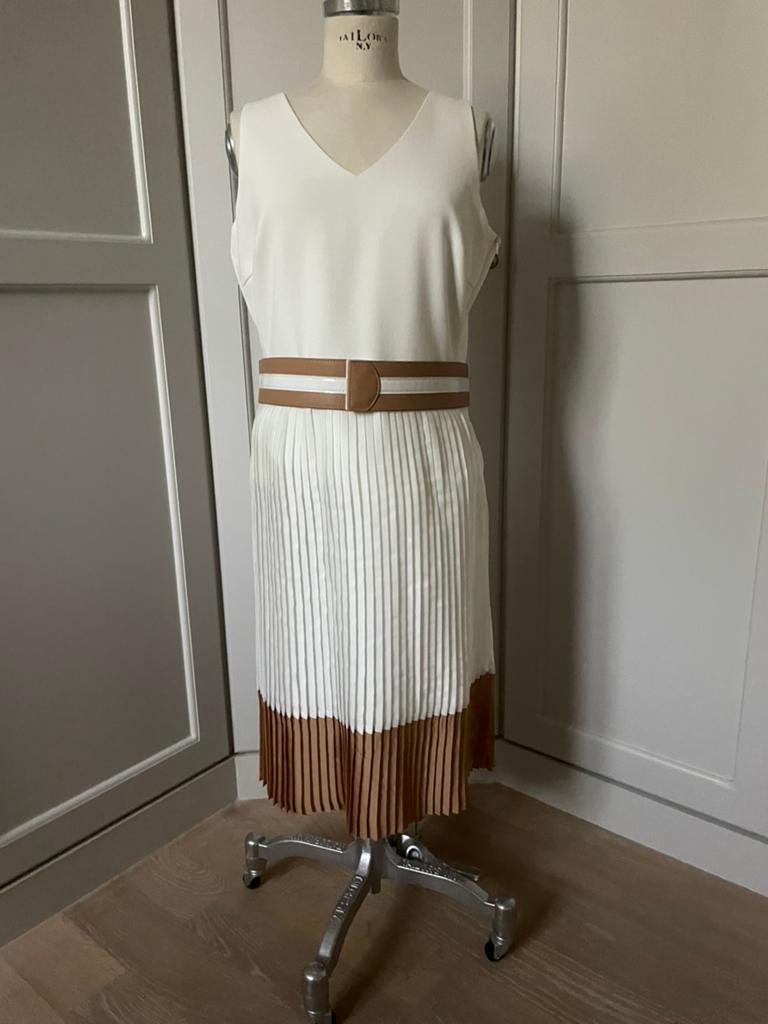 Jurk Caroline Biss 40, Maat 38/40 (M), Wit, Nieuw, Ophalen of Verzenden