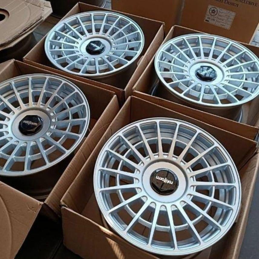 19 inch Rotiform LAS-R velgenset – Silver – 5x112 / 5x114.3, Enlèvement, Neuf
