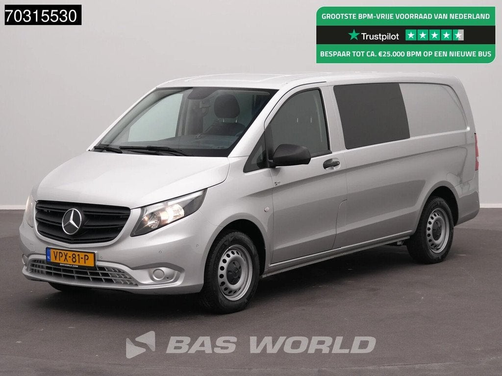 Mercedes Vito 114 Dubbel Cabine Automaat L2H1 Trekhaak Navi, 100 kW, Argent ou Gris, Achat, Euro 6