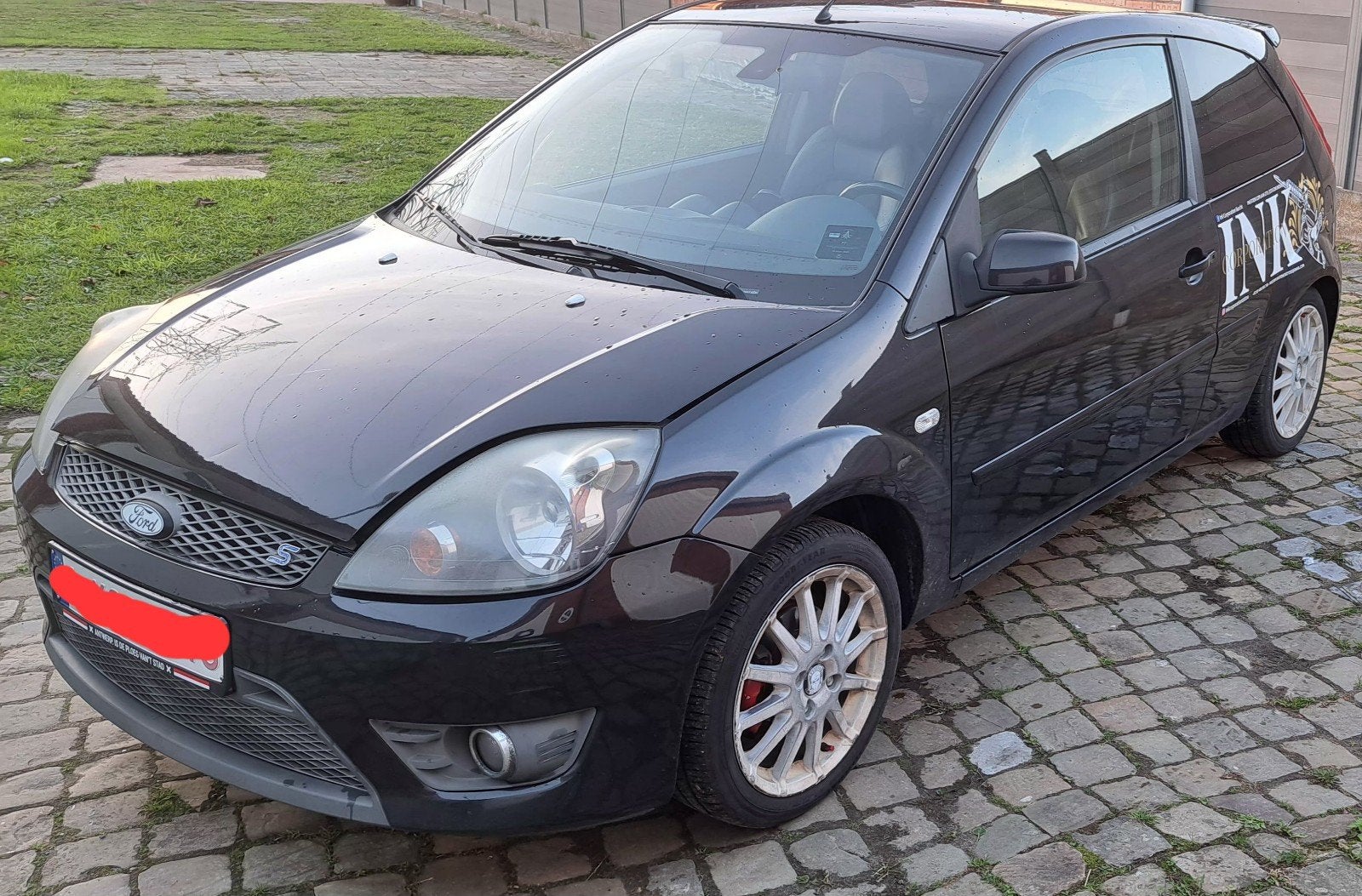 Ford Fiesta sport 1.6, Auto's, Voorwielaandrijving, Zwart, 4 cilinders, Leder en Stof