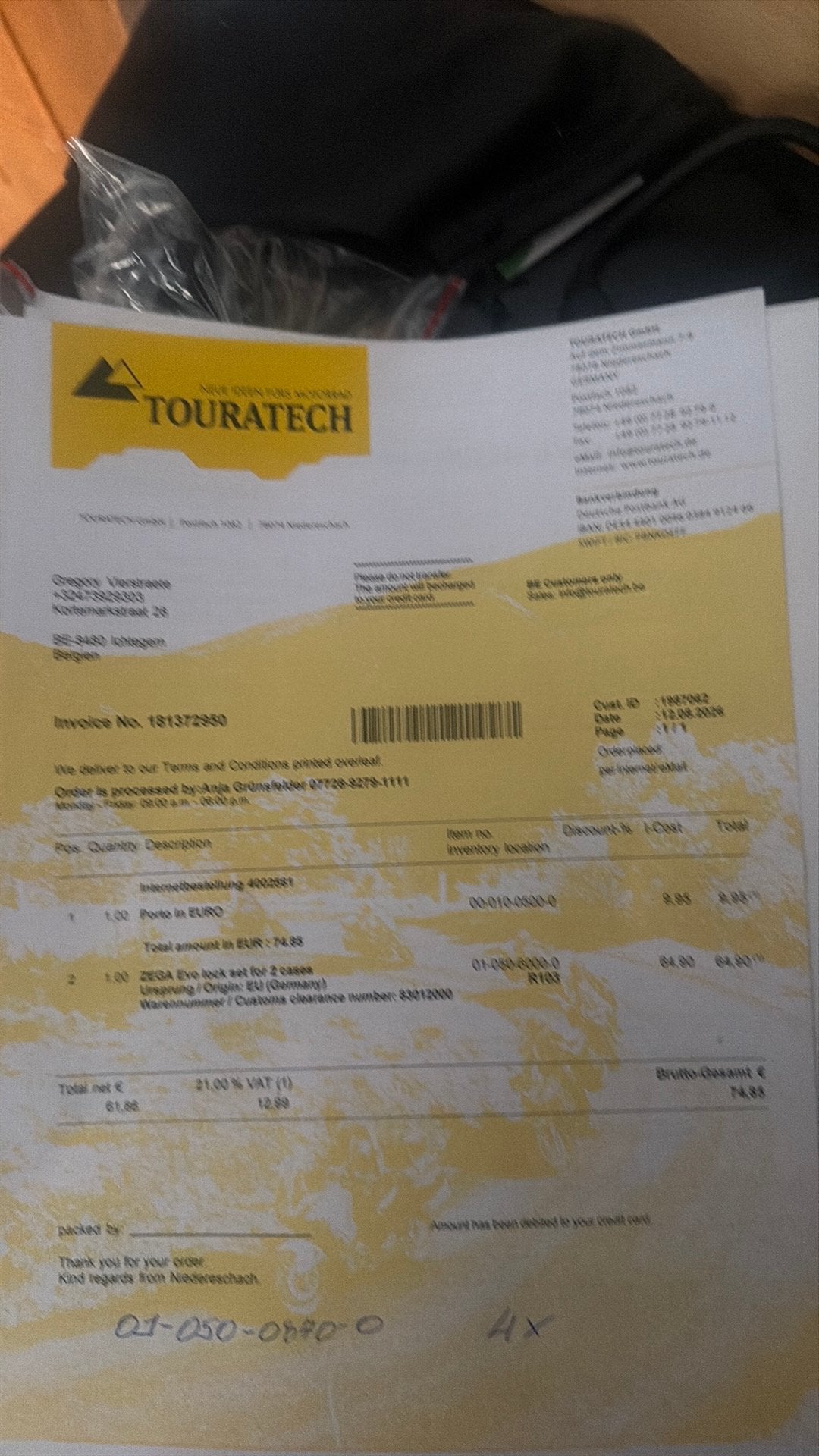 Touratech evo koffers slotjes, Motoren, Accessoires | Koffers en Tassen, Ophalen, Nieuw