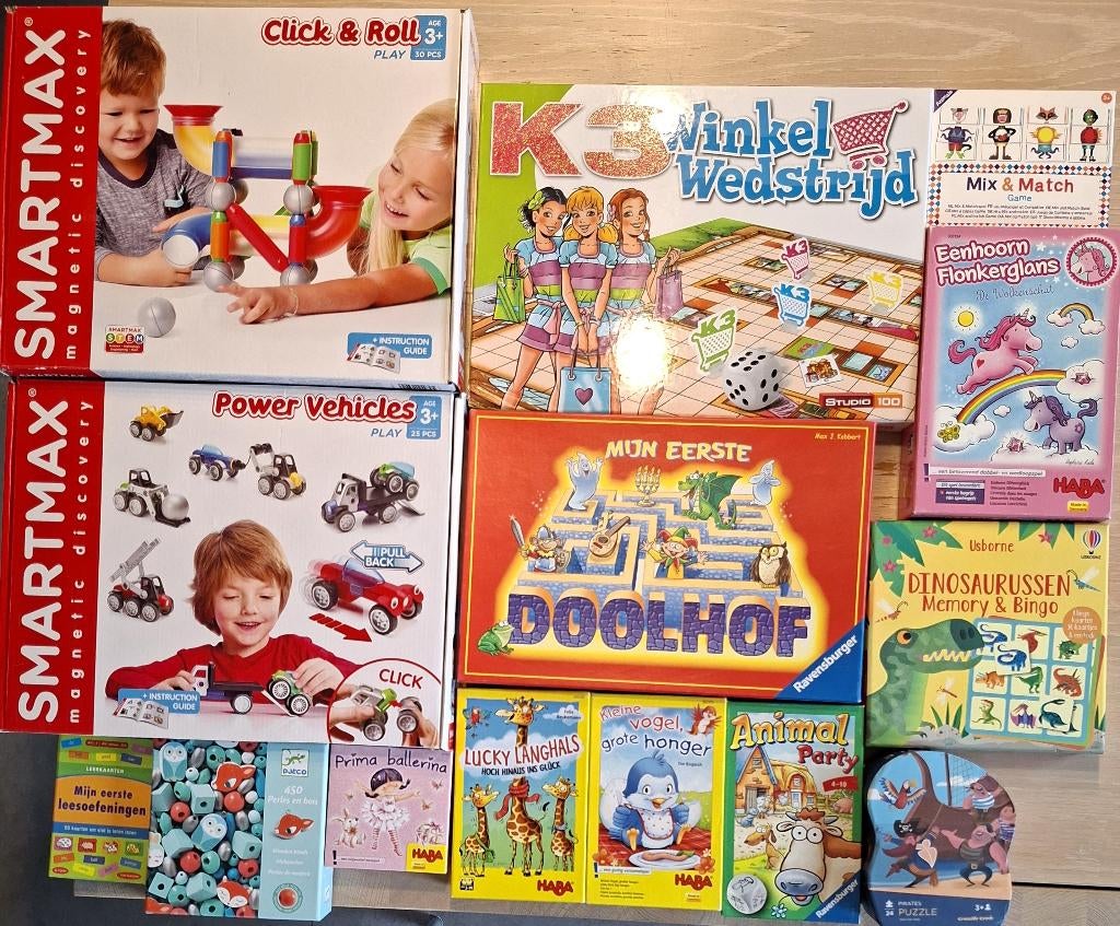 Spellen voor kleuters en jonge kinderen, Vijf spelers of meer, Ophalen, Zo goed als nieuw, Haba