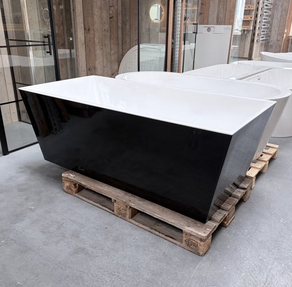 LAATSTE zwart wit ligbad 170 x 80 x 60 cm nr408, Ophalen of Verzenden, Nieuw, Wit