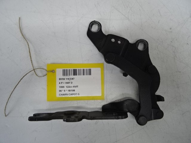 CHARNIERE DE CAPOT GAUCHE BMW 1 serie (E87 / 87N), Autos : Pièces & Accessoires, Utilisé, BMW