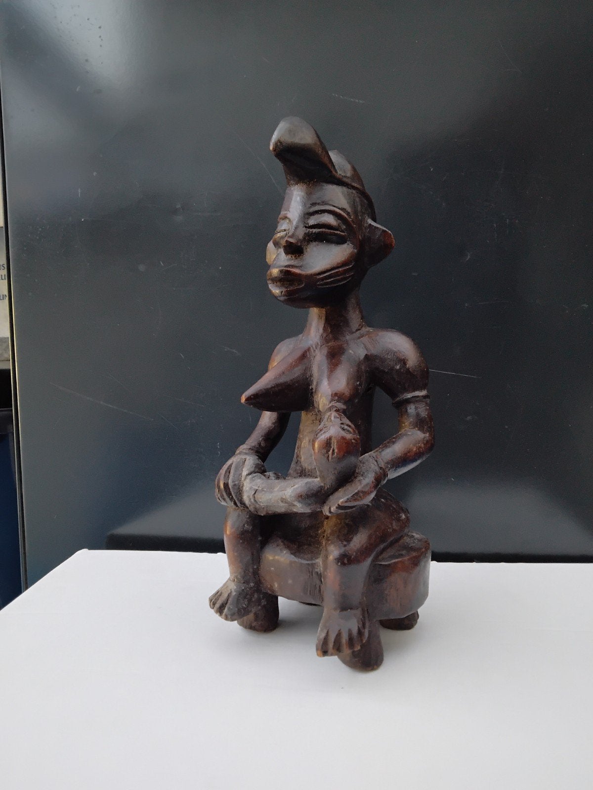 statue Maternité Sénoufo, Ophalen of Verzenden