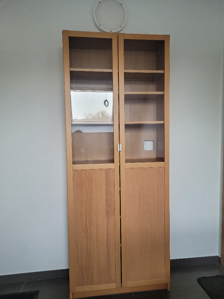 Armoire - bibliothèque IKEA BILLY/OXBERG, 25 à 50 cm, Avec porte(s), Enlèvement, Utilisé