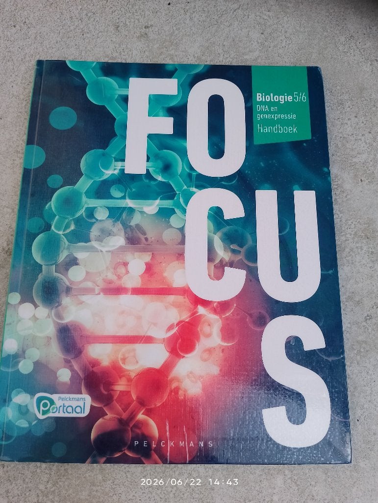 Focus, biologie 5/6, ADN et expression génique, isbn voir ph, Livres, Enlèvement ou Envoi, Biologie, Comme neuf, Secondaire