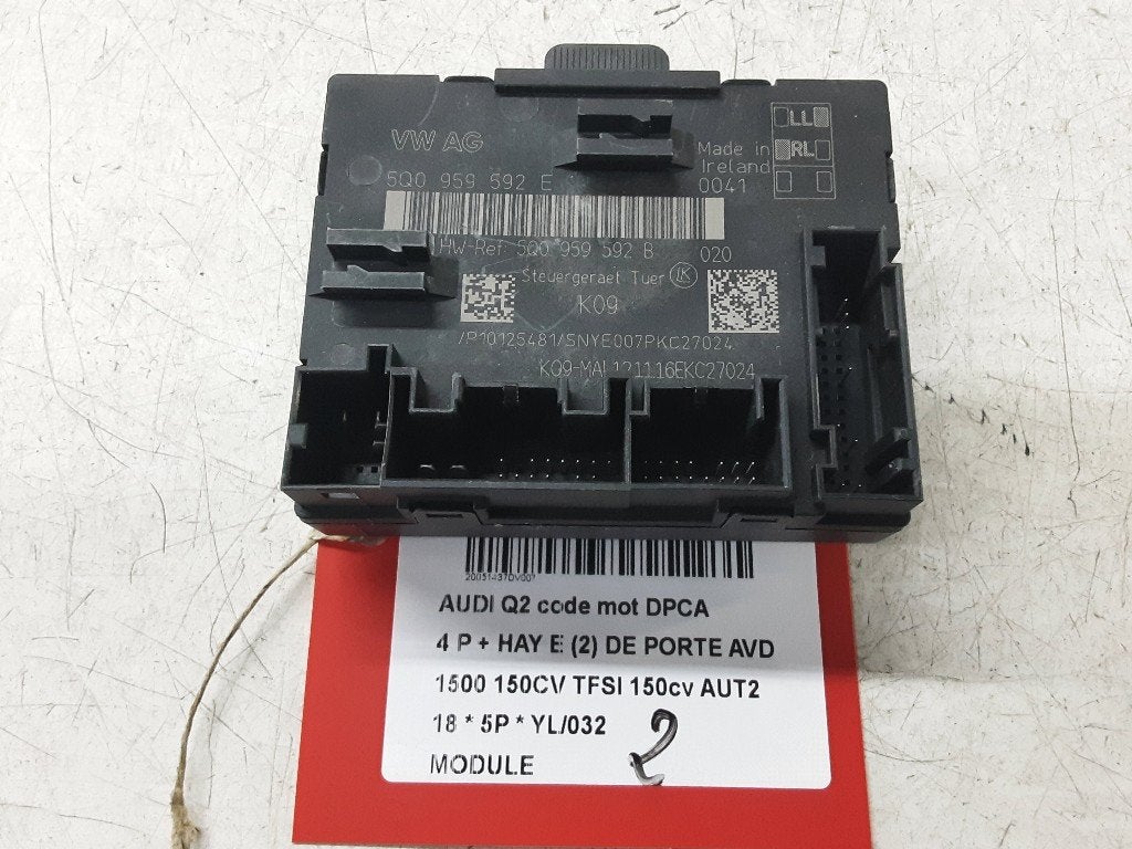 UNITE ELECTRONIQUE Audi Q2 (GAB / GAG) (5Q0959592E), Mevr. I. Hauben, Audi, Utilisé, Rue de l'Espoir 34 34
4030  GRIVEGNÉE, BE