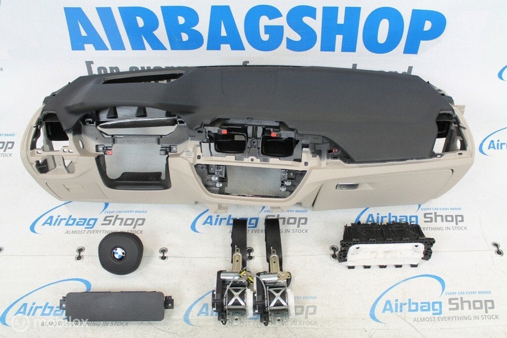 Airbag kit Tableau de bord M noir/beige HUD BMW X4 G02, Enlèvement ou Envoi, Utilisé