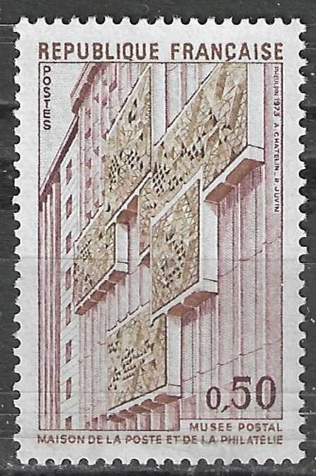 France 1973/1974 - Yvert 1782 - Musée de la poste (PF), Envoi, Non oblitéré