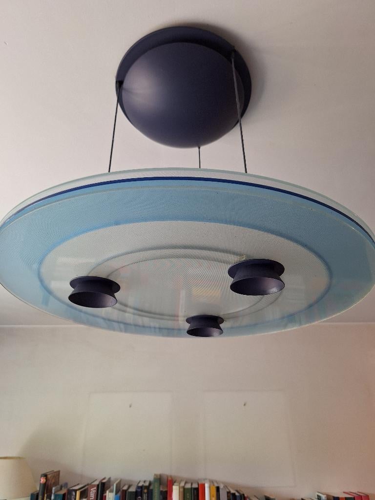hanglamp - blauw, Huis en Inrichting, Stoelen, Ophalen, Gebruikt, Blauw