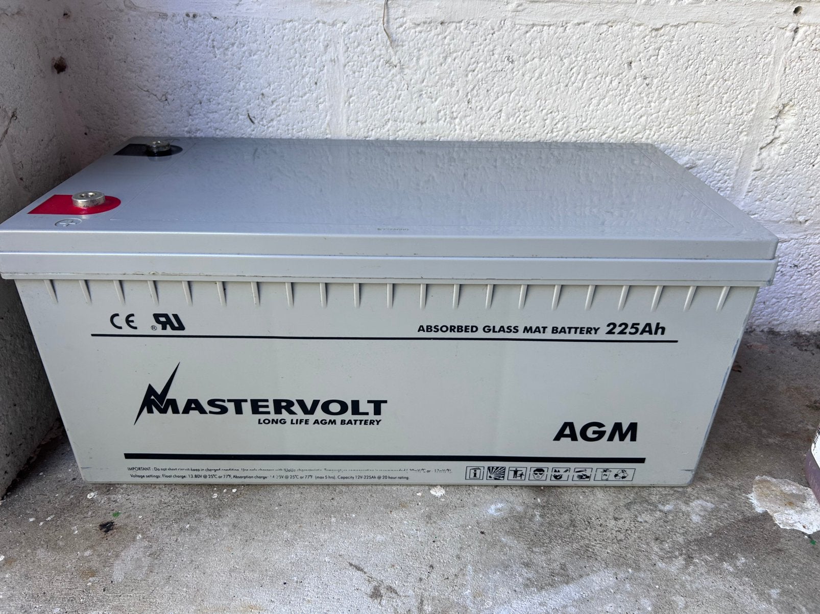 Mastervolt 225 AGM-batterij, Auto-onderdelen, Gebruikt