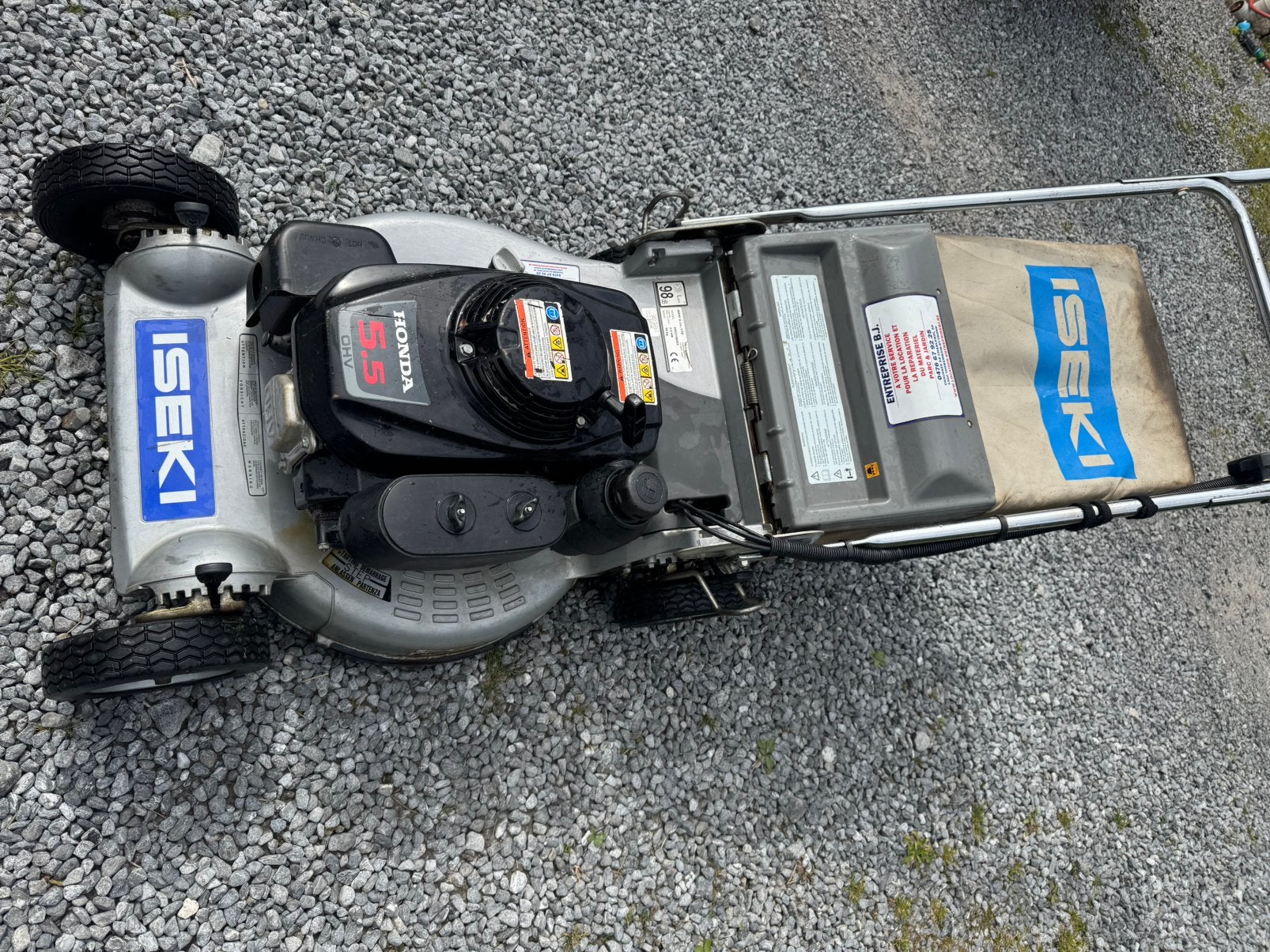 ISEKI grasmaaier  — Honda-motor, Tuin en Terras, Grasmaaiers, Ophalen, Zo goed als nieuw, Opvangbak