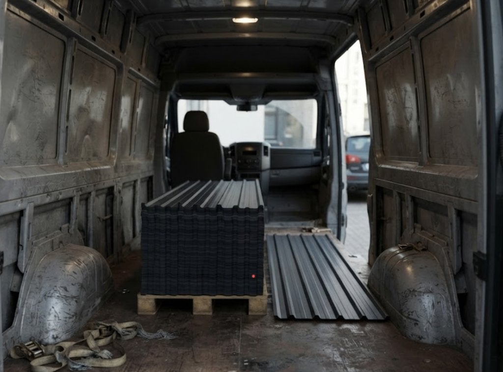 dakbedekking staalplaten, Doe-het-zelf en Bouw, Ophalen, Grijs