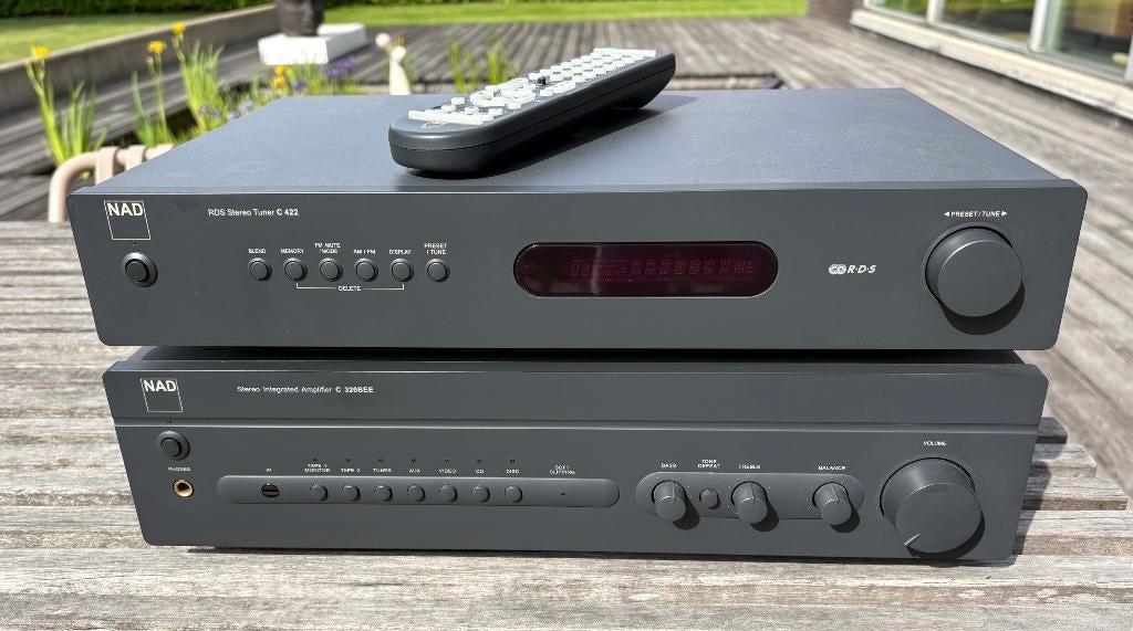 NAD C320BEE Versterker + NAD C422 Tuner en afstandsbediening, Audio, Tv en Foto, Stereoketens, Overige merken, Tuner of Radio