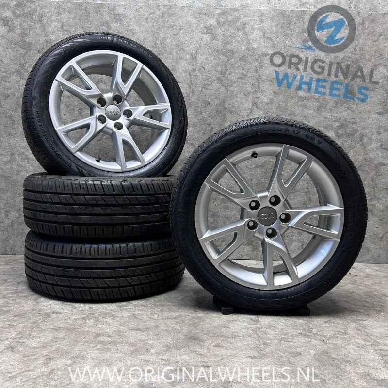 17 inch originele velgen + zomerbanden Audi A3 s line 8U0071, Auto-onderdelen, Gebruikt, -, -, Banden en Velgen