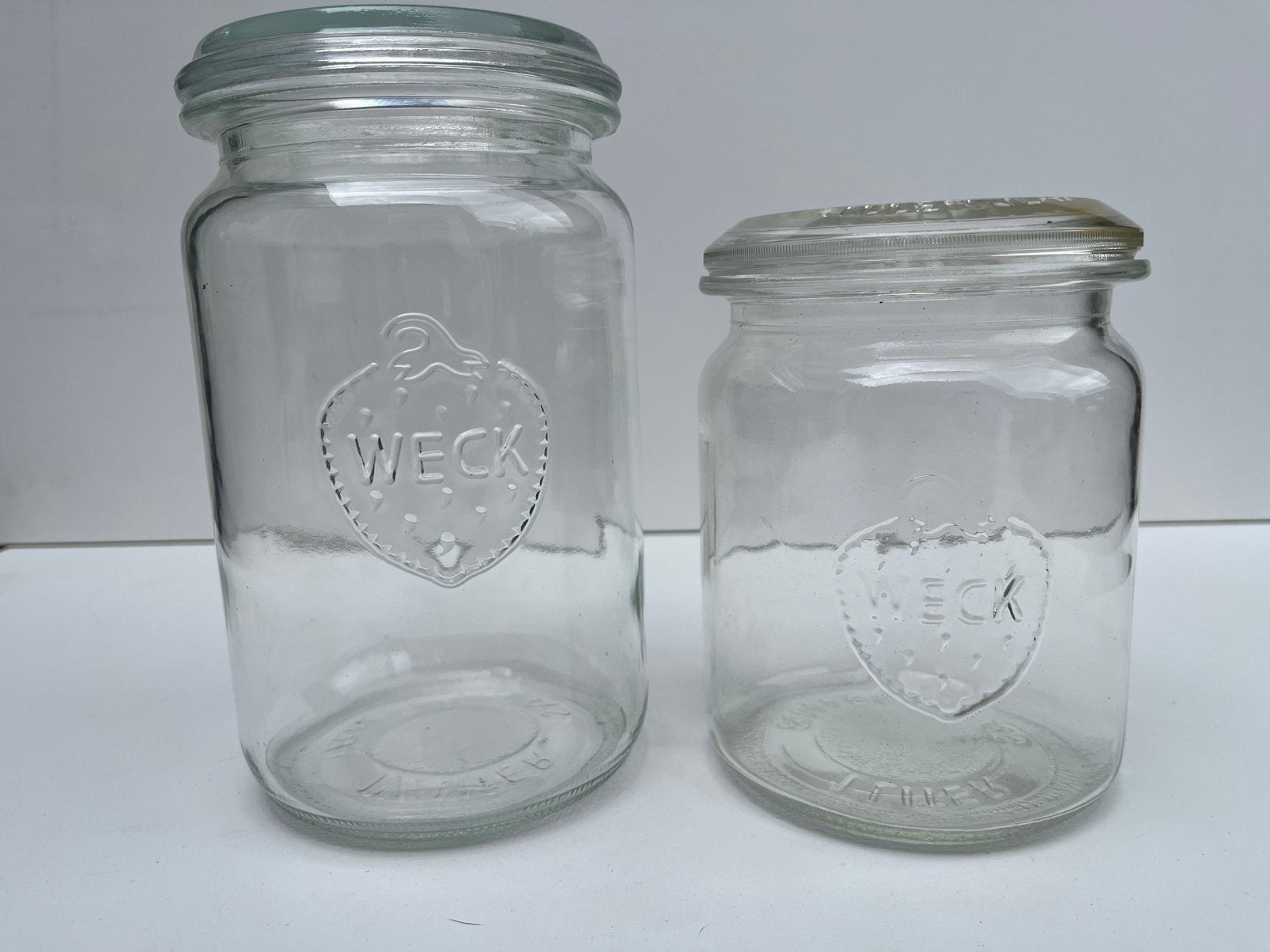 Bocal en verre WECK 1L + 1 1/2L avec couvercle, Enlèvement ou Envoi