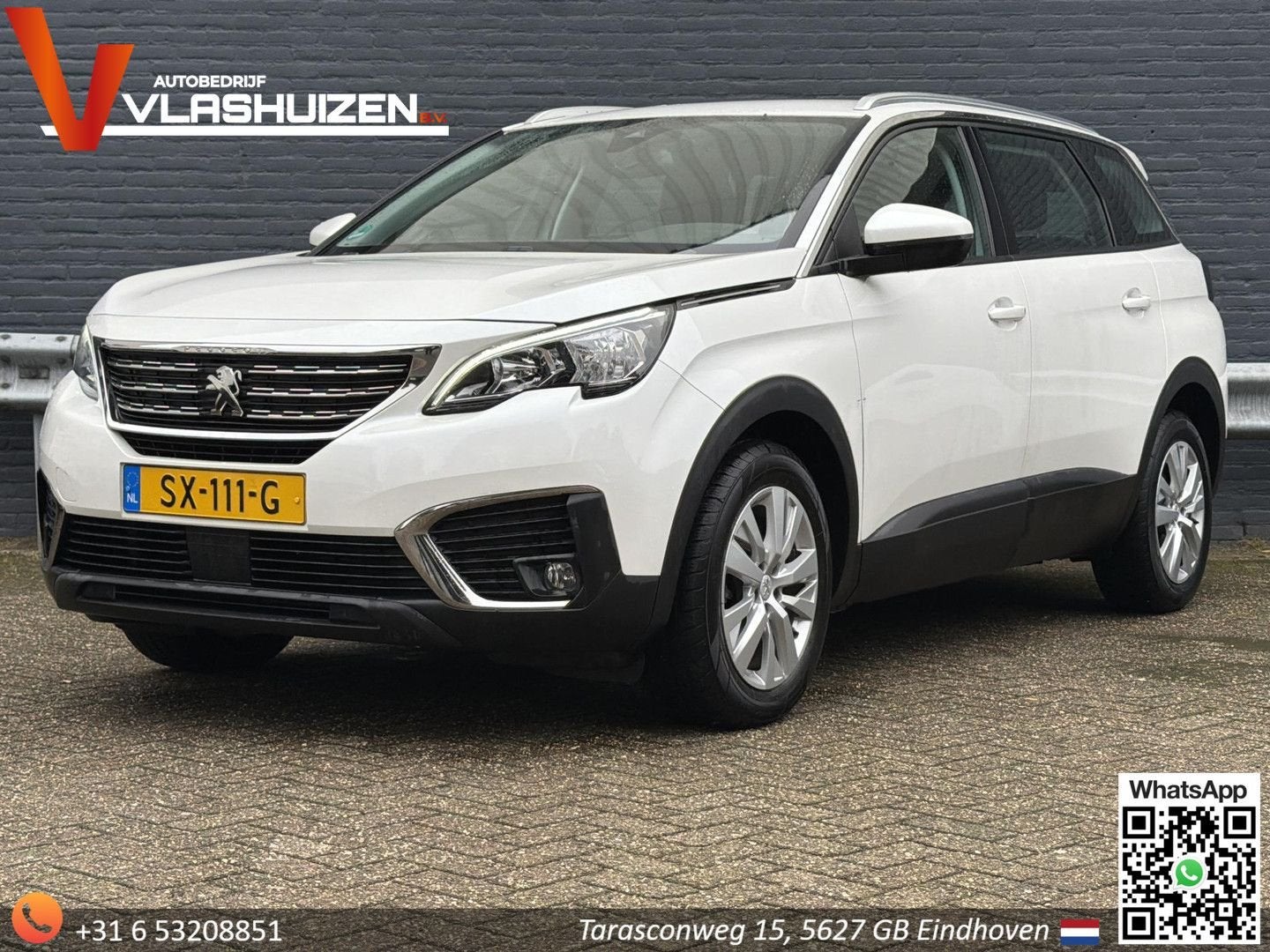 Peugeot 5008 1.2 PureTech Blue Lease Executive 7P. | Climate, Auto's, Parkeersensor, Wit, 115 g/km, Handgeschakeld
