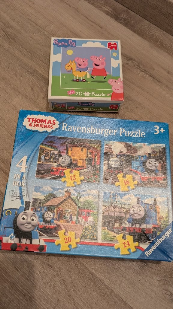 Puzzels Thomas Trein & Peppa Pig, Ophalen, 10 tot 50 stukjes, 2 tot 4 jaar