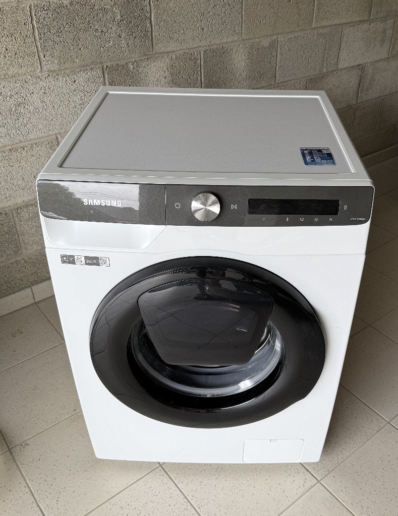 Machine à laver Samsung 9kg, 1200 à 1600 tours, 85 à 90 cm, Comme neuf, Chargeur frontal