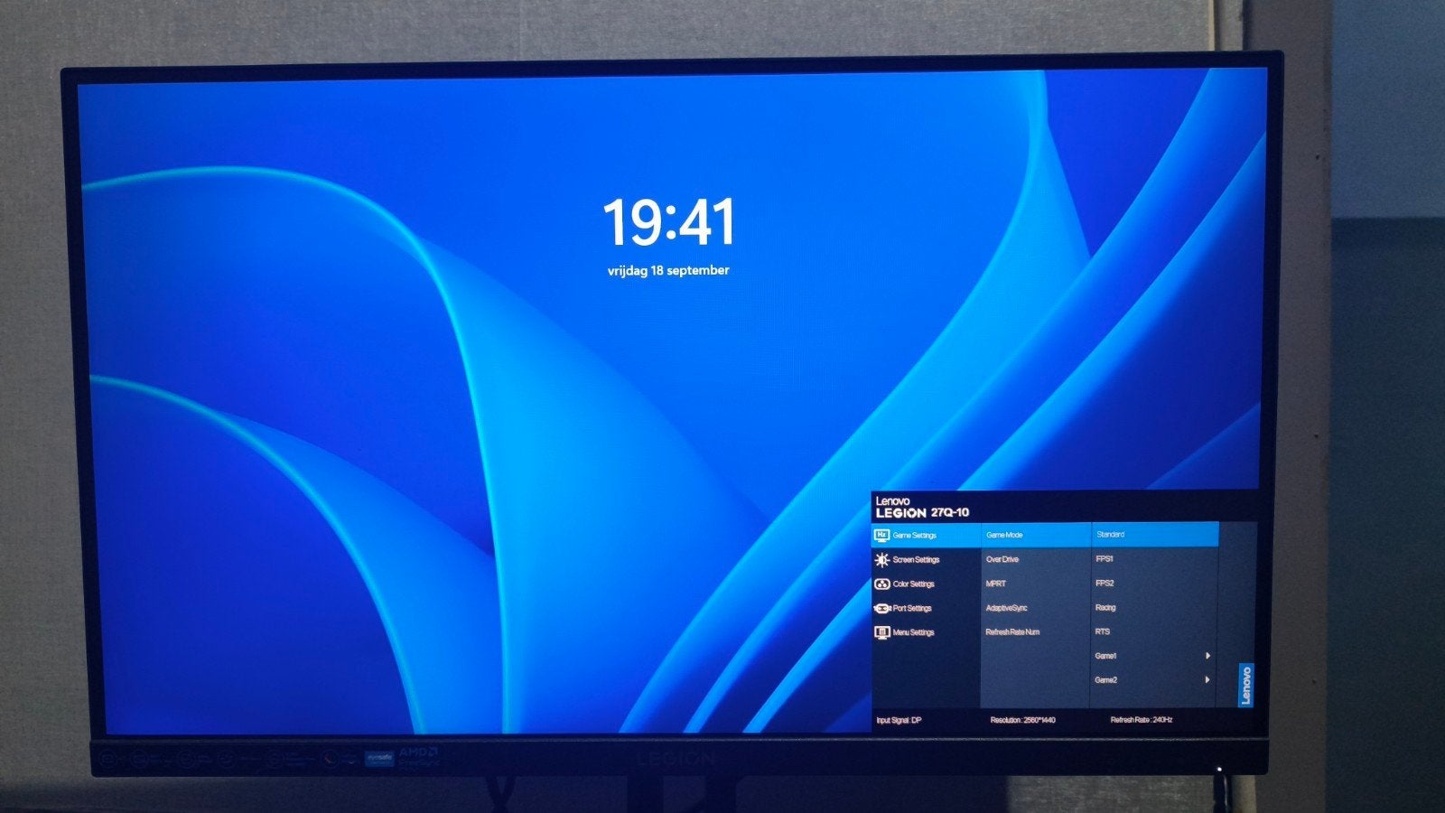 Gaming monitor 27inch 240hz 2k 2560 x 1440 p, Autres marques, LED, 60 à 80 cm, Comme neuf