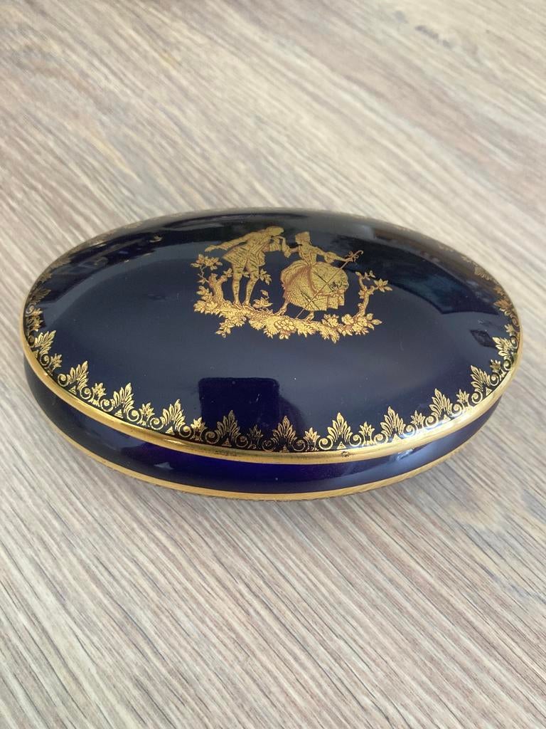 Prachtig Limoges Porseleinen  24 krt goud Fragonard, Antiek en Kunst, Ophalen of Verzenden