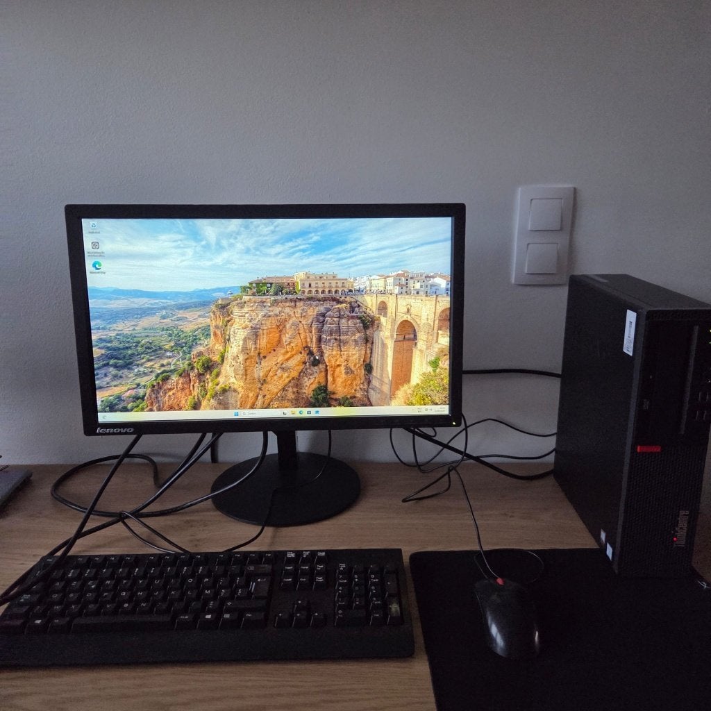 Volledige Lenovo PC met monitor, Ophalen, Gebruikt, HDD, 8 GB