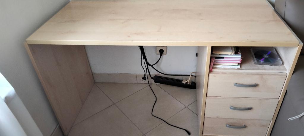 Bureau, Maison & Meubles, Enlèvement, Utilisé, 133 cm, Avec tiroirs