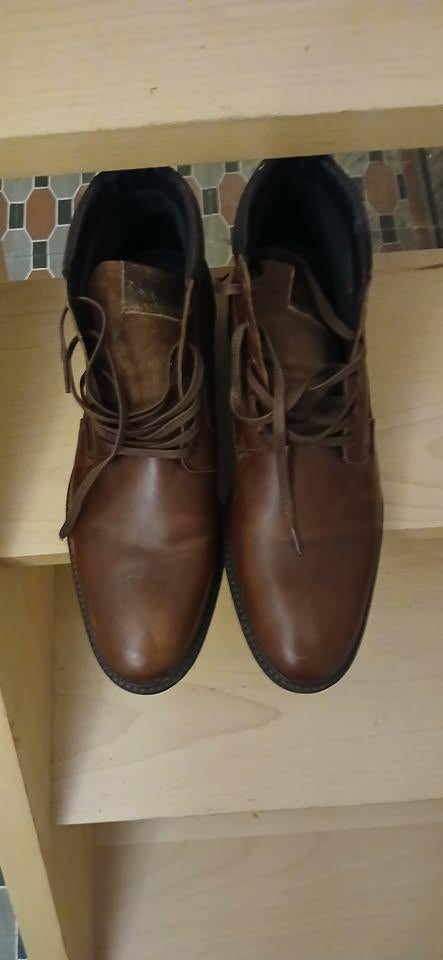 NIEUWE LEREN HERENSCHOENEN MAAT 46, Kleding | Heren, Schoenen, Ophalen, Nieuw